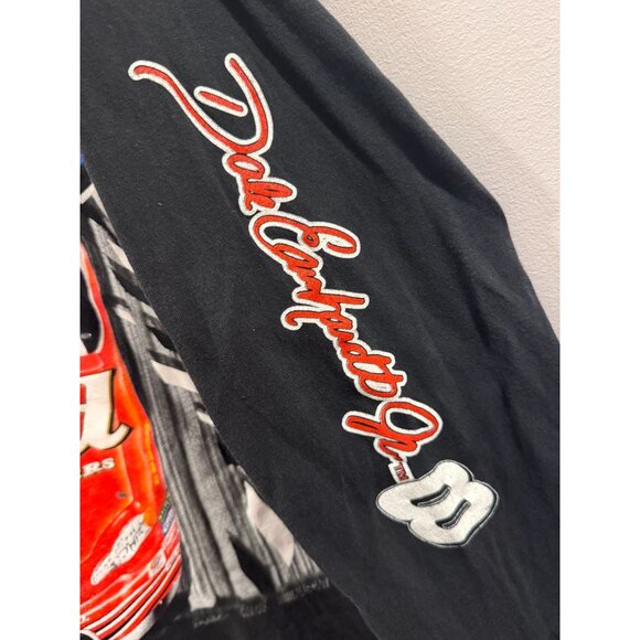 VTG Dale Earnhardt Jr. #8 Budweiser NASCAR LS Shirt XL Black Competitors View - Picture 8 of 8